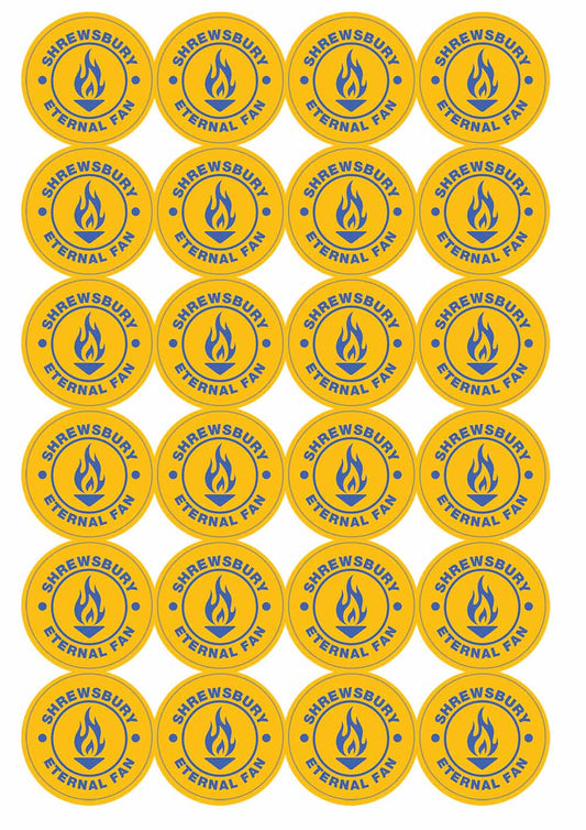 A picture of an A4 sheet of matte paper stickers