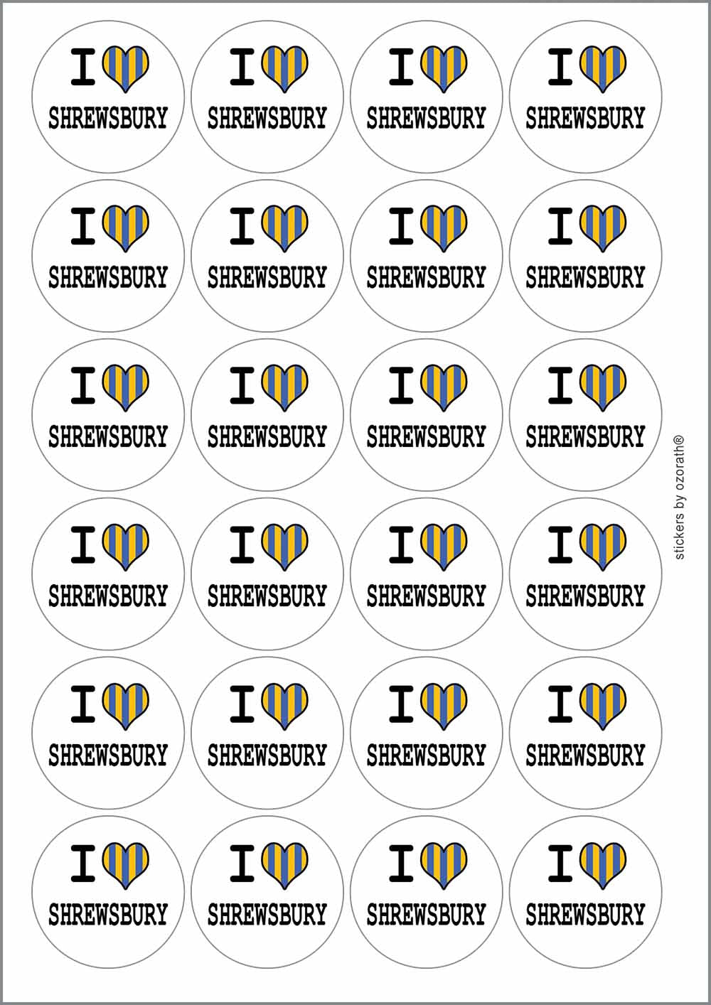 A picture of an A4 sheet of matte paper stickers