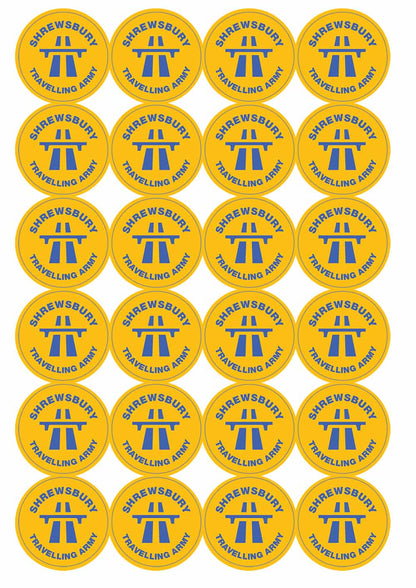 A picture of an A4 sheet of matte paper stickers