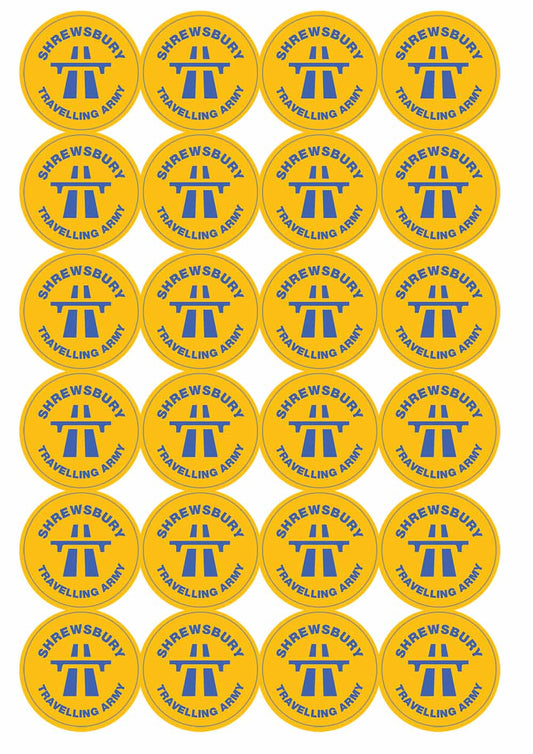A picture of an A4 sheet of matte paper stickers