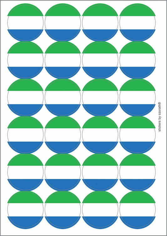 A picture of an A4 sheet of matte paper stickers