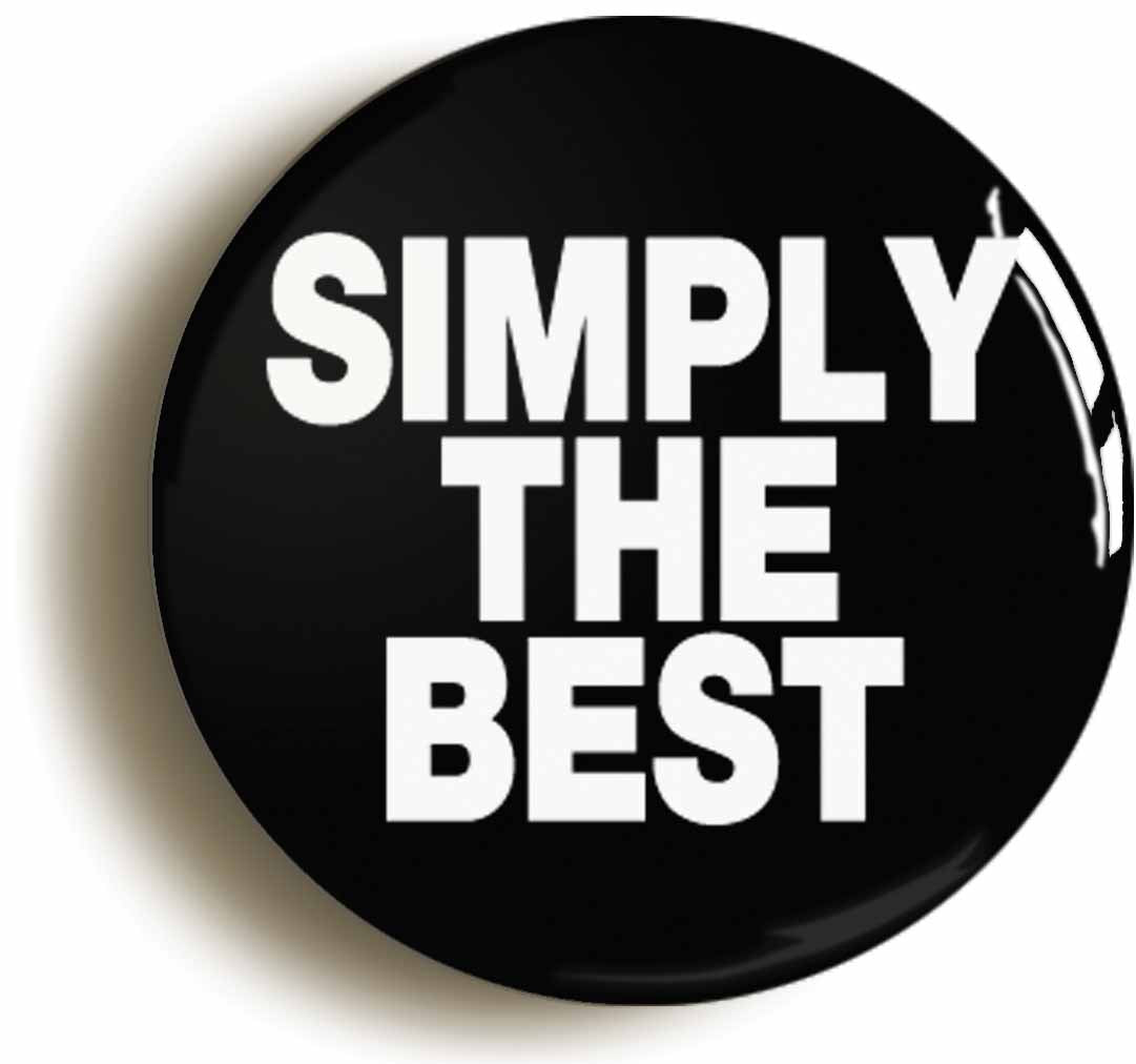 A picture of the front of the product, titled Simply The Best Circular 50mm Fridge Magnet