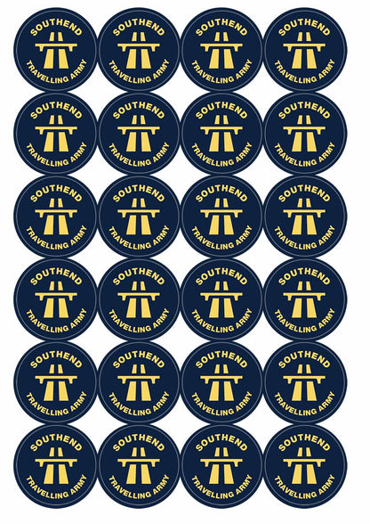 A picture of an A4 sheet of matte paper stickers