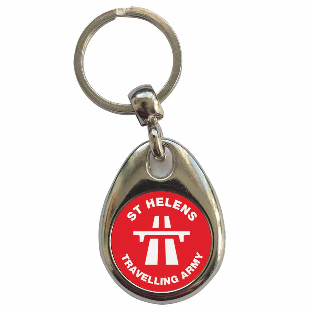 An image of a plain metal keyring