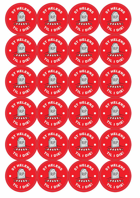 A picture of an A4 sheet of matte paper stickers