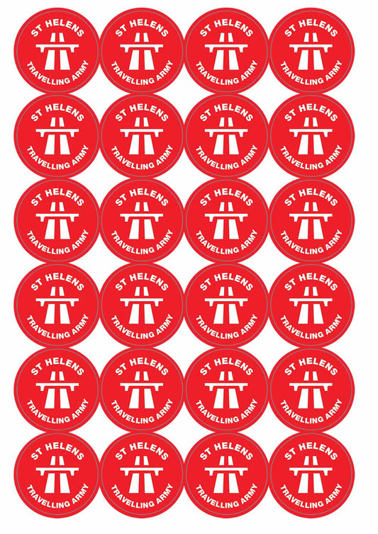 A picture of an A4 sheet of matte paper stickers