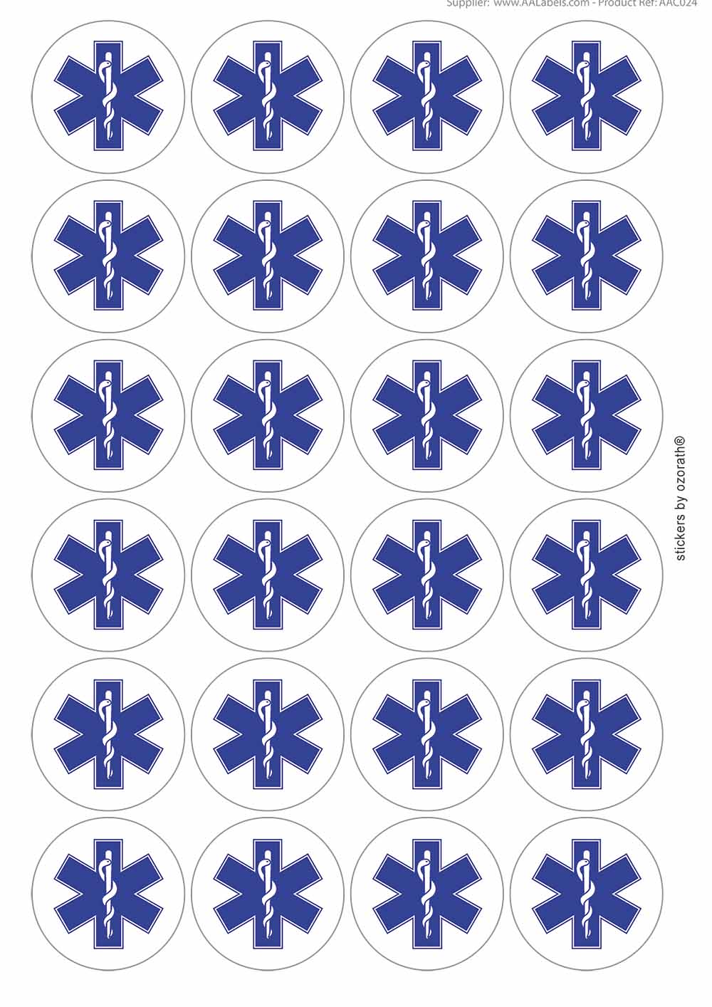 A picture of an A4 sheet of matte paper stickers