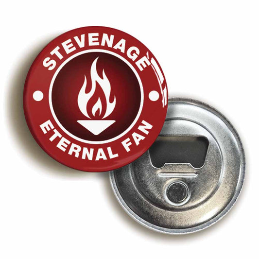 A picture of a bottle opener fridge magnet