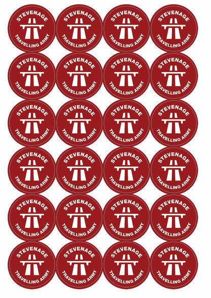 A picture of an A4 sheet of matte paper stickers