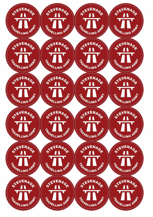 A picture of an A4 sheet of matte paper stickers