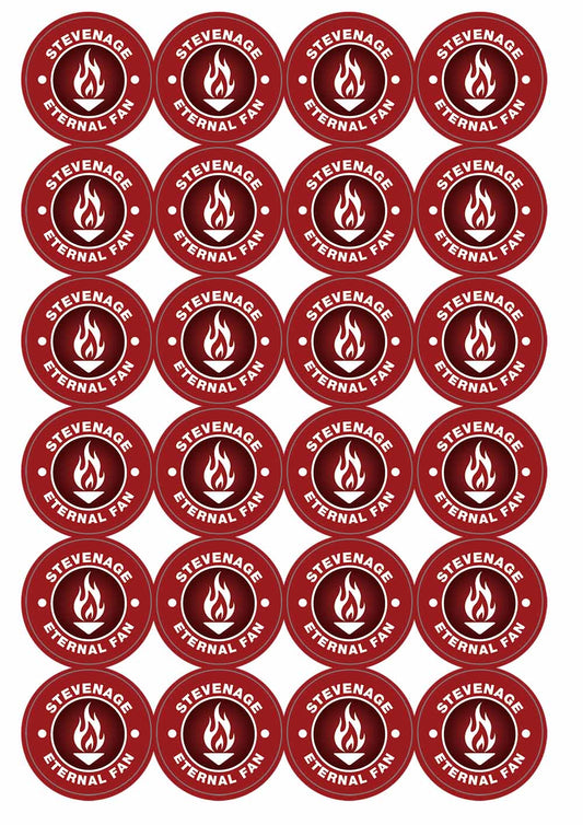 A picture of an A4 sheet of matte paper stickers