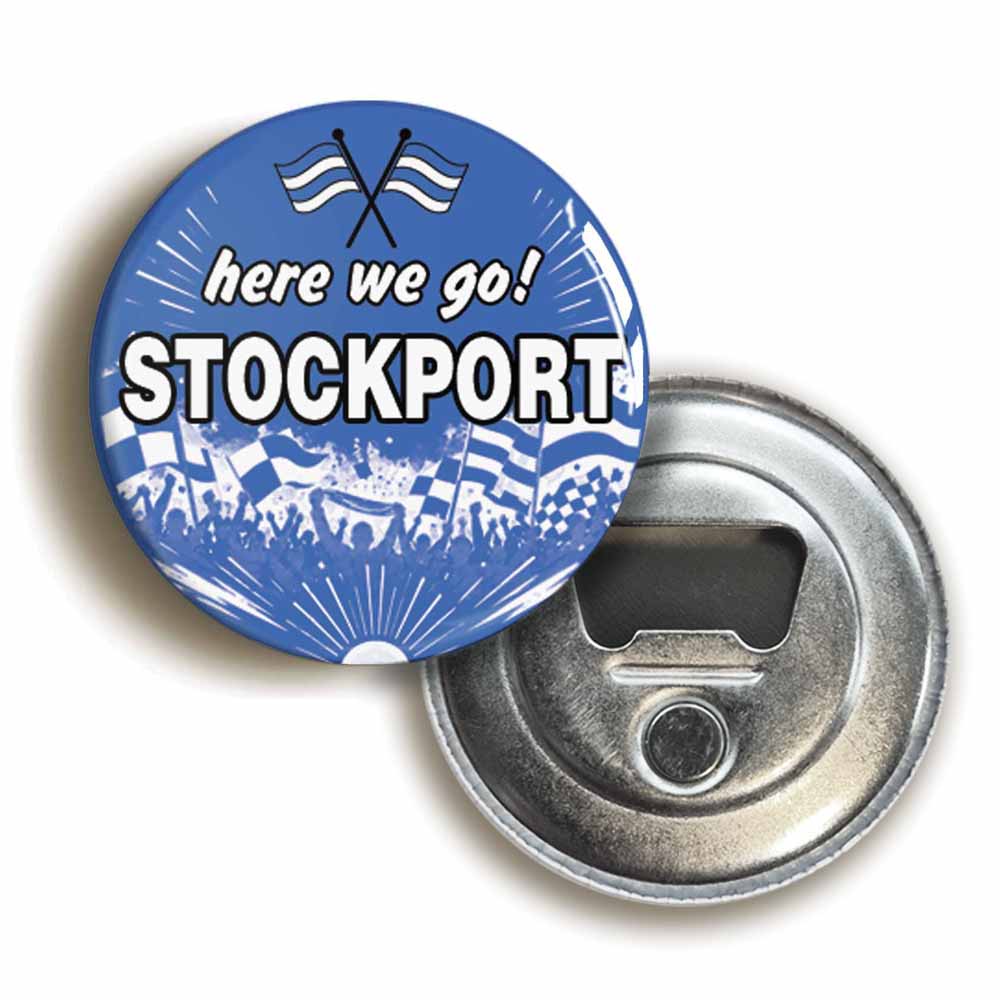 A picture of a bottle opener fridge magnet