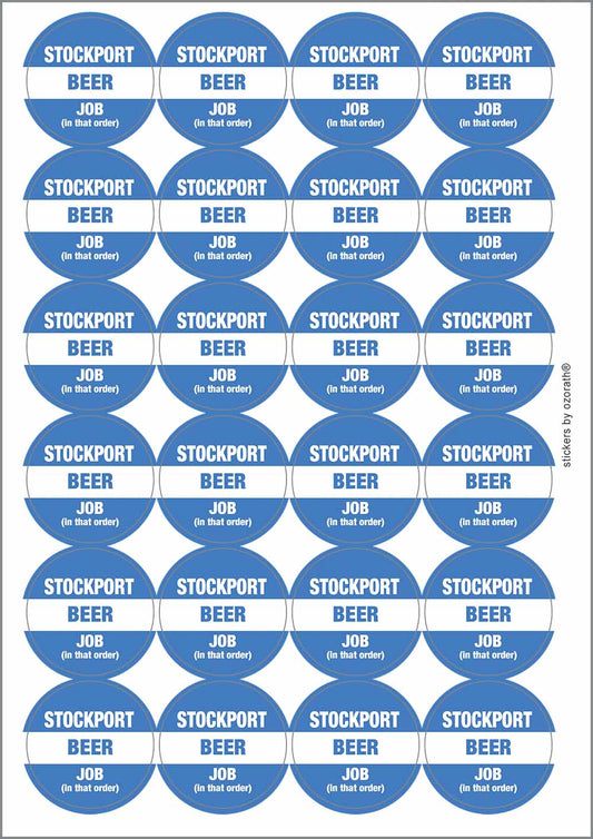 A picture of an A4 sheet of matte paper stickers
