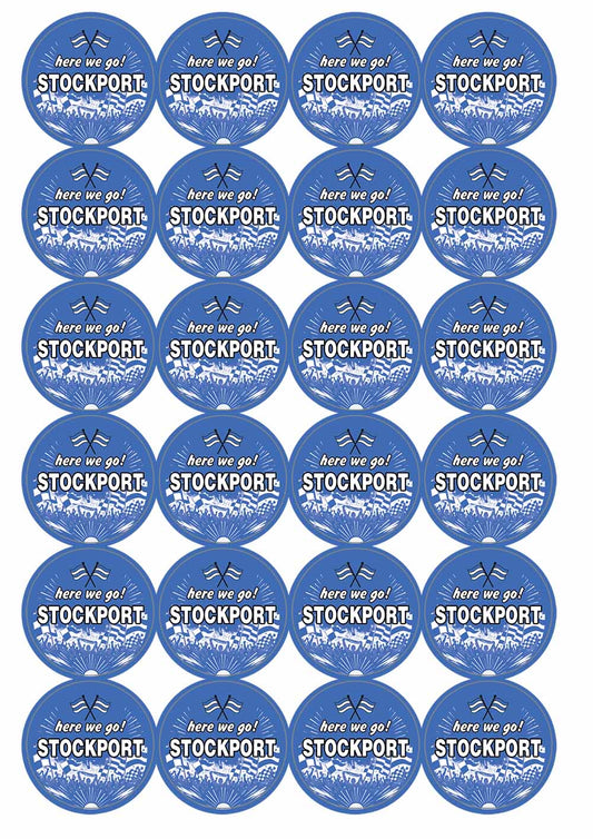 A picture of an A4 sheet of matte paper stickers