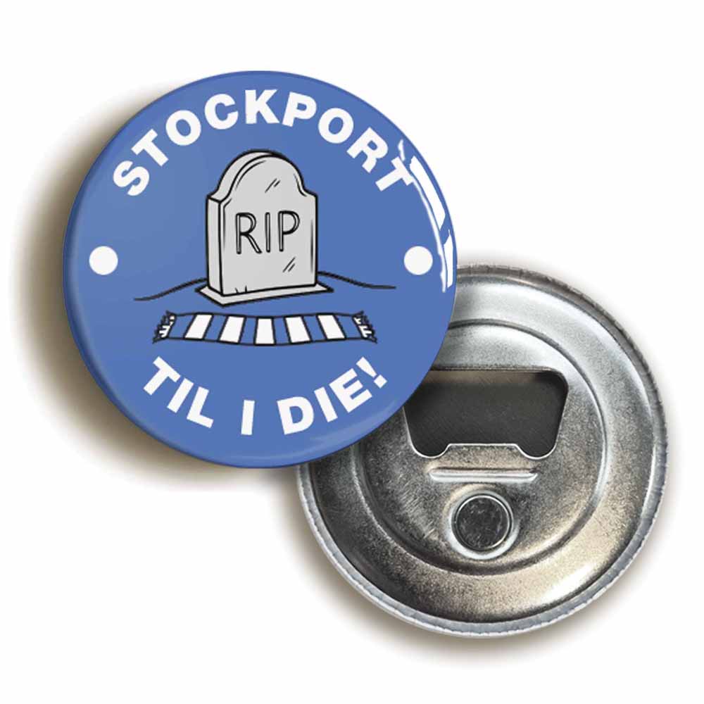 A picture of a bottle opener fridge magnet