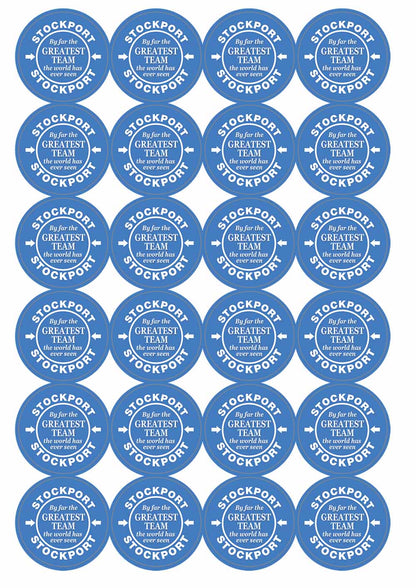 A picture of an A4 sheet of matte paper stickers