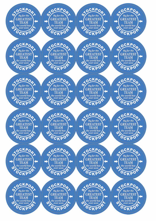 A picture of an A4 sheet of matte paper stickers