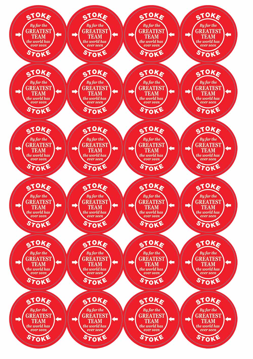 A picture of an A4 sheet of matte paper stickers