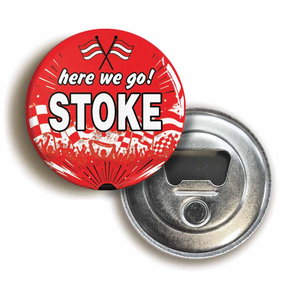 A picture of a bottle opener fridge magnet