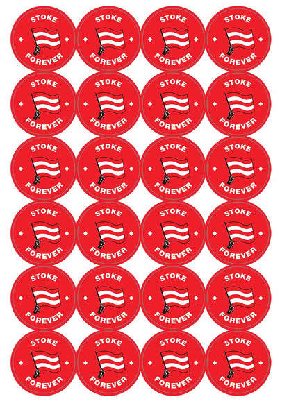A picture of an A4 sheet of matte paper stickers
