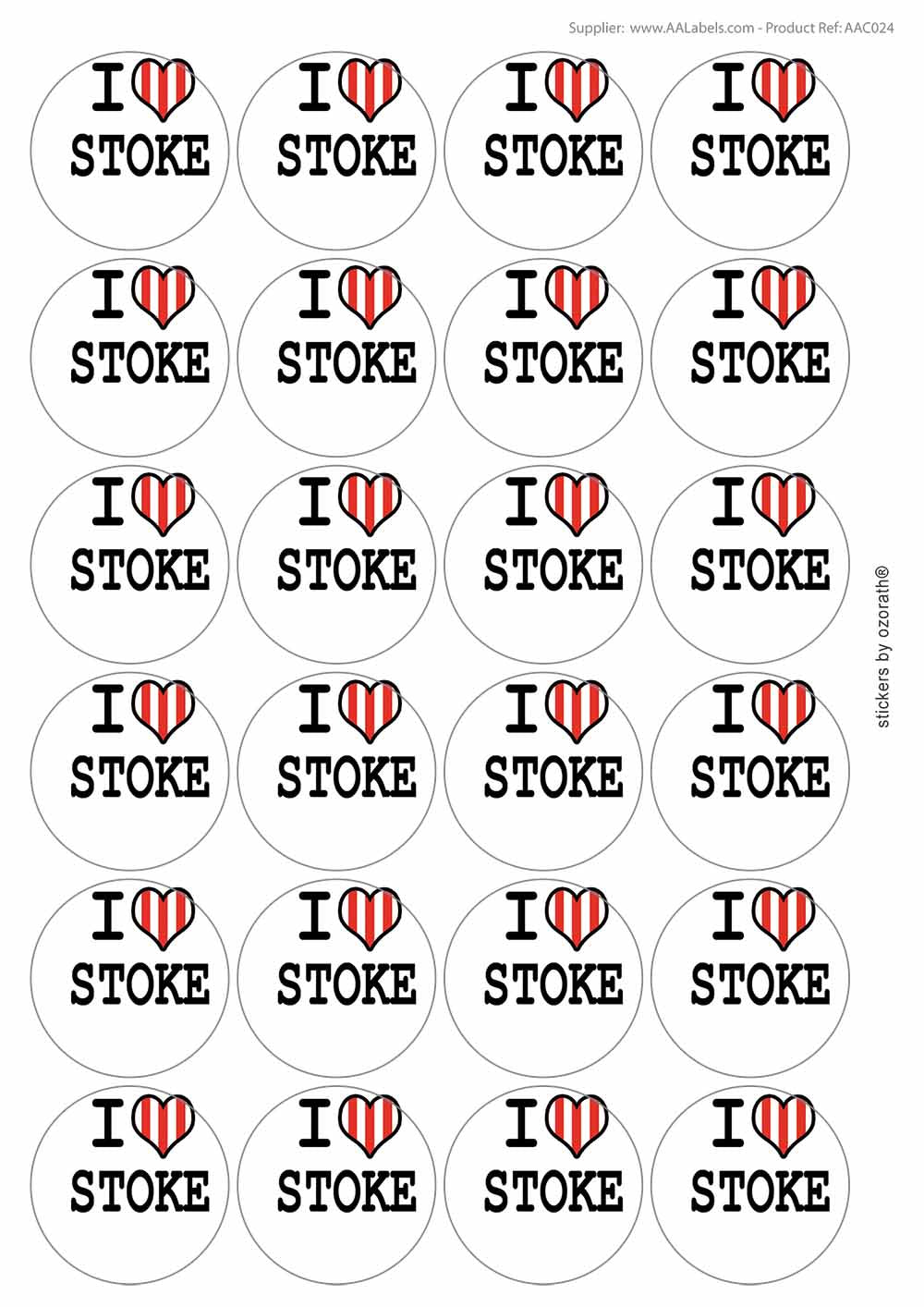 A picture of an A4 sheet of matte paper stickers