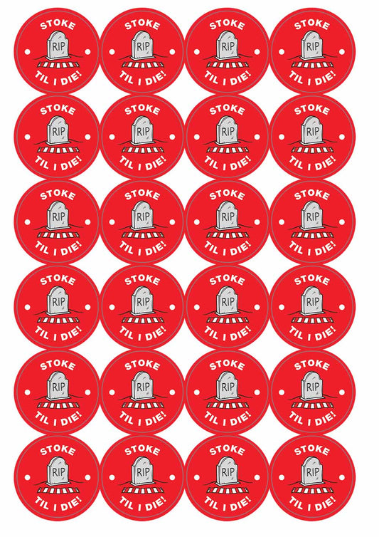 A picture of an A4 sheet of matte paper stickers