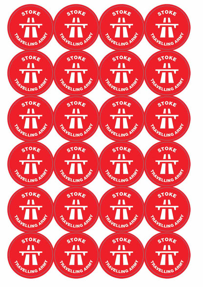 A picture of an A4 sheet of matte paper stickers