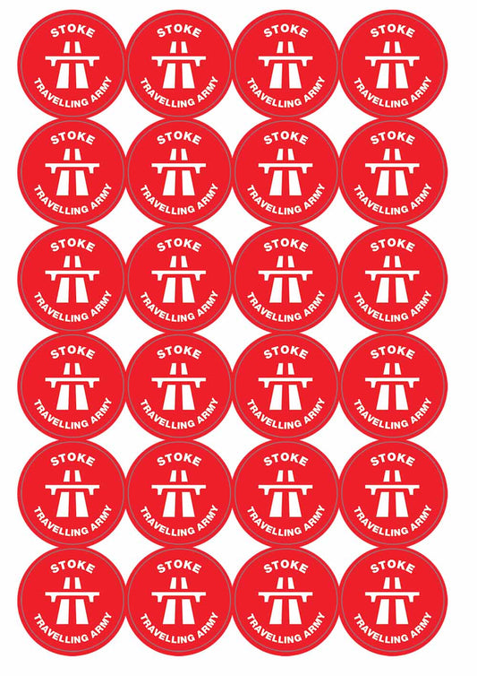A picture of an A4 sheet of matte paper stickers
