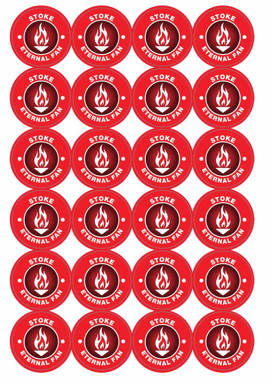 A picture of an A4 sheet of matte paper stickers