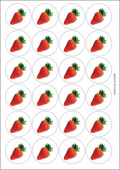 A picture of an A4 sheet of matte paper stickers