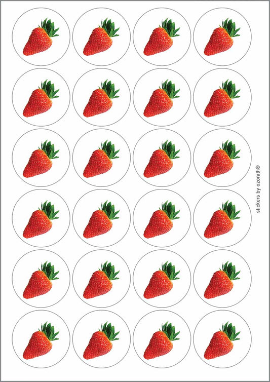 A picture of an A4 sheet of matte paper stickers