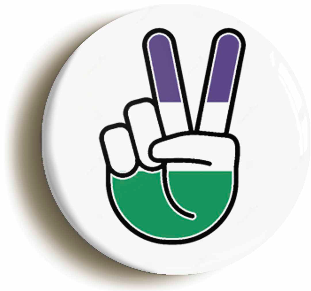 A picture of a button badge