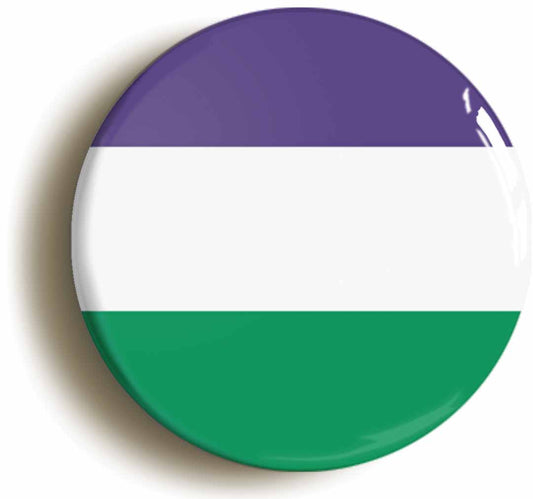 Suffragette Feminist Flag Button Pin Badge