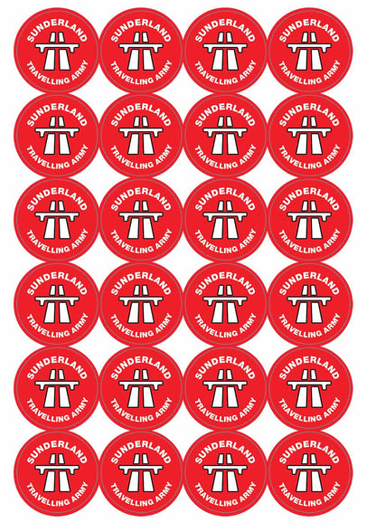 A picture of an A4 sheet of matte paper stickers