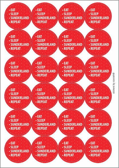 A picture of an A4 sheet of matte paper stickers