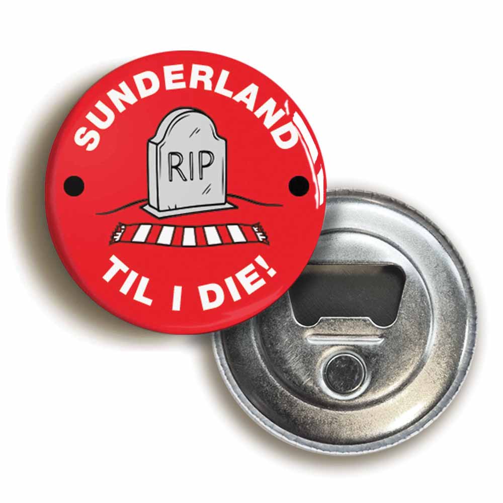 A picture of a bottle opener fridge magnet
