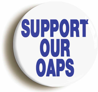 A picture of a button badge