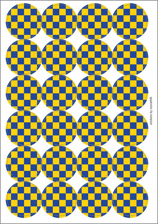 A picture of an A4 sheet of matte paper stickers