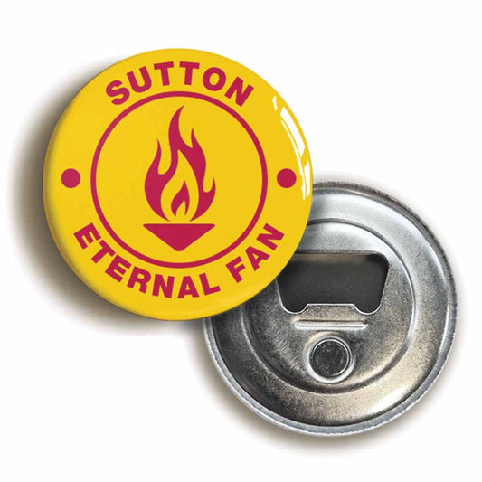 A picture of a bottle opener fridge magnet