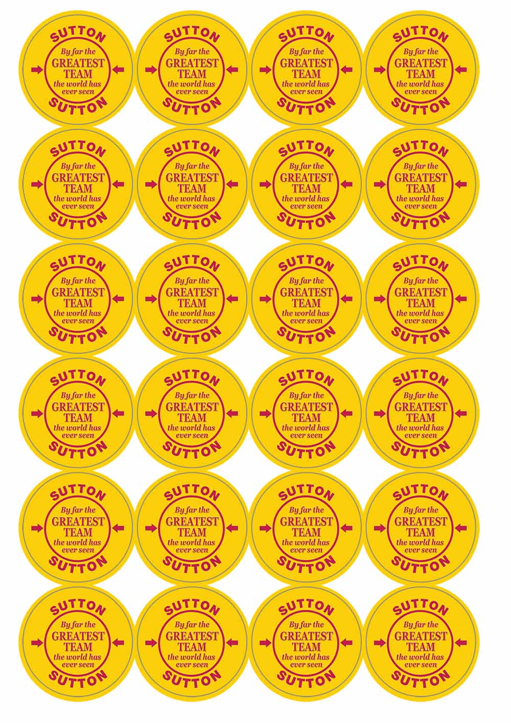 A picture of an A4 sheet of matte paper stickers