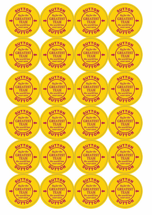 A picture of an A4 sheet of matte paper stickers