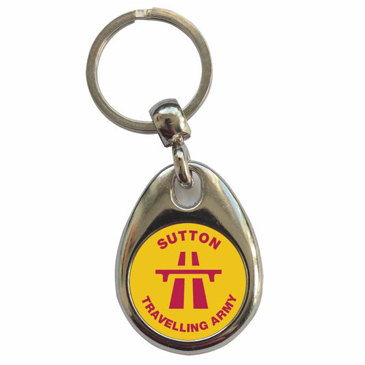 An image of a plain metal keyring