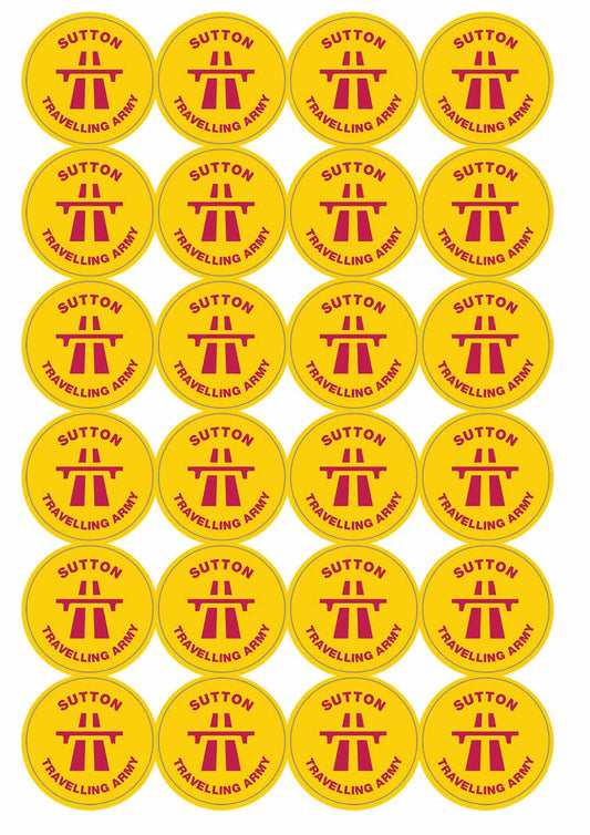 A picture of an A4 sheet of matte paper stickers