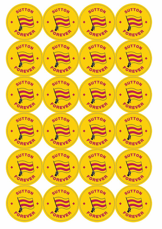 A picture of an A4 sheet of matte paper stickers