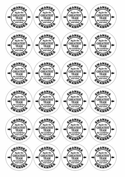 A picture of an A4 sheet of matte paper stickers