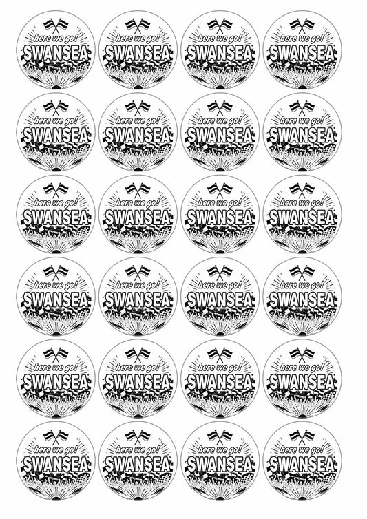 A picture of an A4 sheet of matte paper stickers