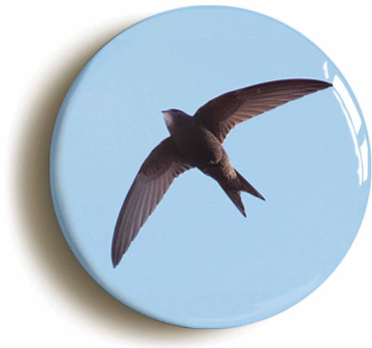 A picture of the front of the product, titled Swift Button Pin Badge