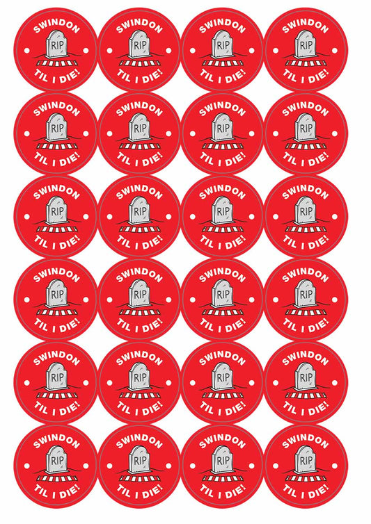 A picture of an A4 sheet of matte paper stickers