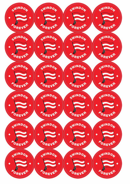 A picture of an A4 sheet of matte paper stickers