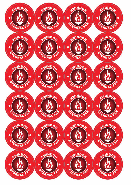 A picture of an A4 sheet of matte paper stickers